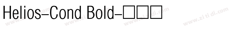Helios-Cond Bold字体转换